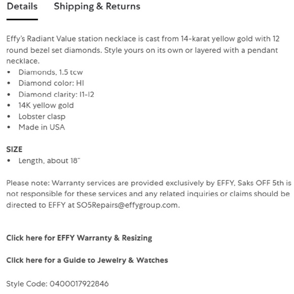 Effy Radiant Value 14k Yellow Gold & 1.5 TCW Diamond Bezel Station Necklace - Picture 6 of 8